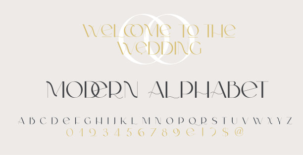 现代无衬线字体优雅。图片下载