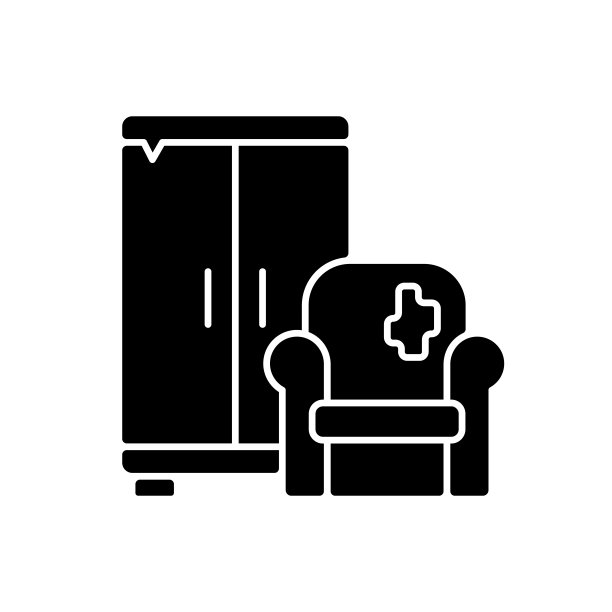 笨重废物拾取黑色字形图标图片下载