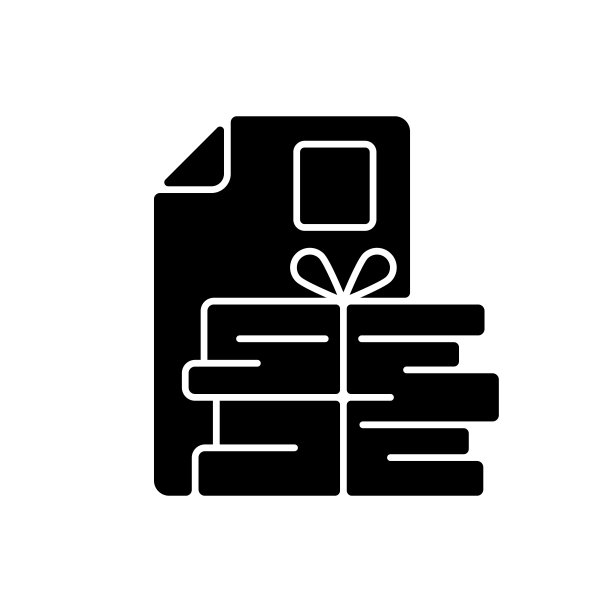 废纸黑色字形图标图片下载