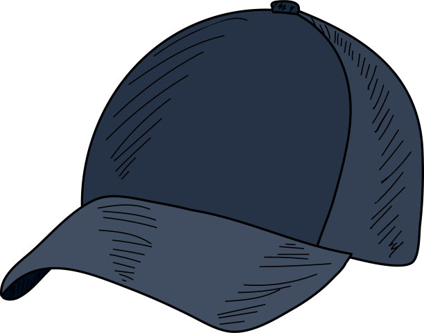 在一个白色背景男子棒球帽图片下载