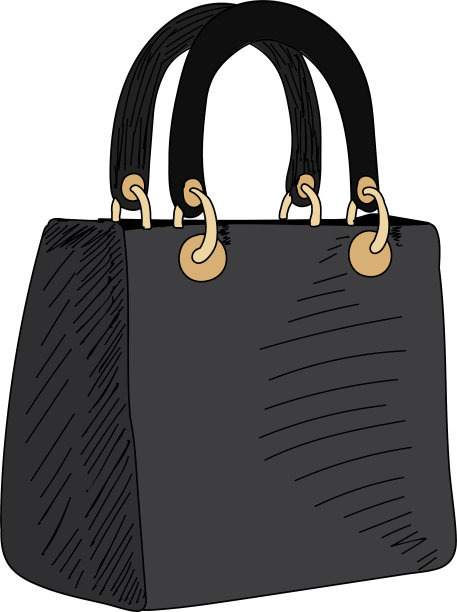 以白色为背景的时尚女包图片下载