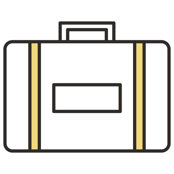 旅行袋图标旅行和旅行矢量设计图片下载