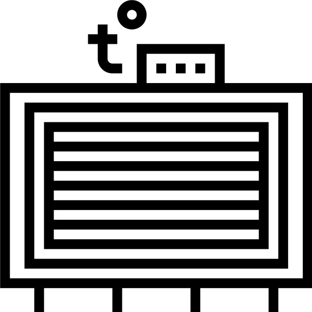 胶合板厂加热器线图标图片下载