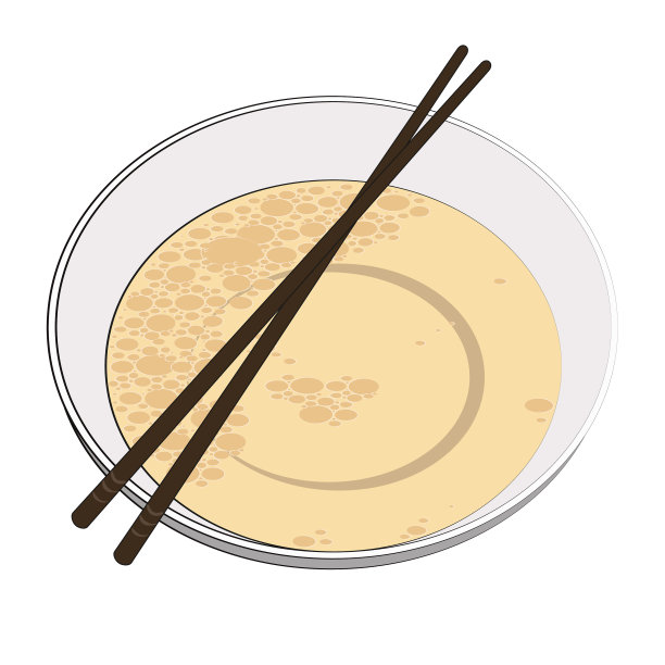 日本的一种盛有肉汤和木棍的碗图片下载