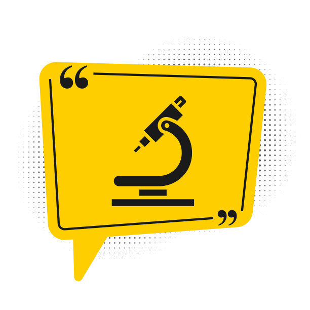 黑色显微镜图标孤立在白色背景上图片下载