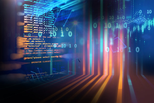 编程代码抽象技术背景下的软件开发人员和计算机脚本图片下载