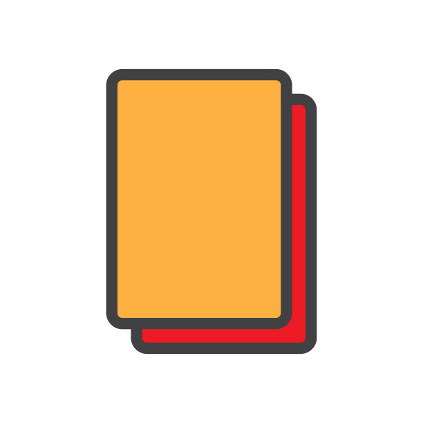 黄牌插图设计。红牌图标。准备使用矢量。图片下载