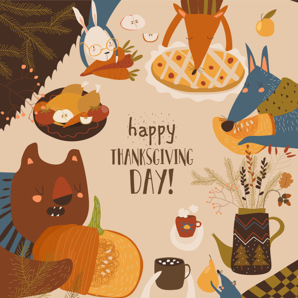 可爱的动物庆祝图片下载