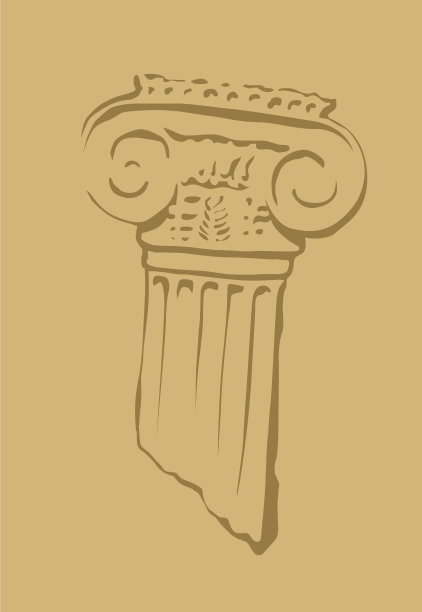 古色古香的柱子，古老的废墟，都城图片下载