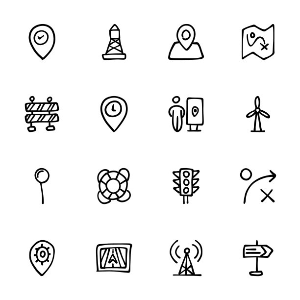 手绘图标图片下载