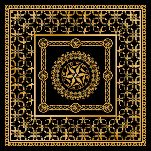 无缝花纹装饰宝石g图片下载