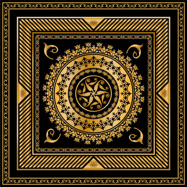 无缝花纹装饰宝石g图片下载