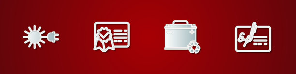 Set sun with electric plug证书模板图片下载