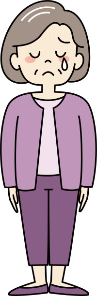 白发苍苍，悲伤哭泣的老女人图片下载