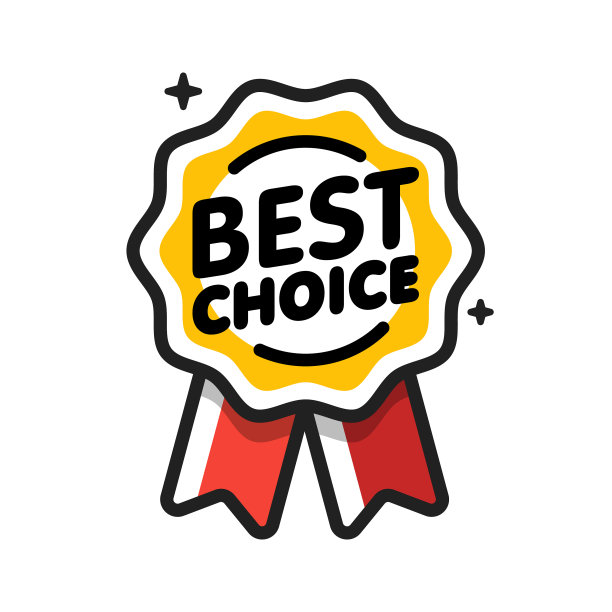 最好选择满意的徽章和隔离图片下载