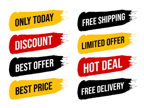 设置折扣标签与广告文字刷图片下载