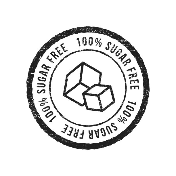 无糖垃圾橡胶印章上的白色背景图片下载