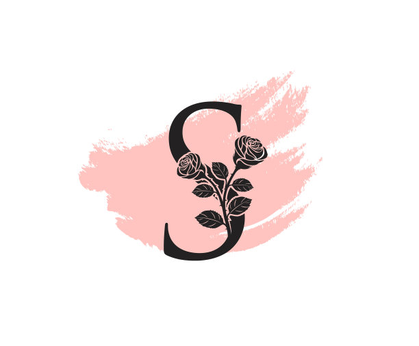 美女玫瑰标志设计女性标志模板图片下载