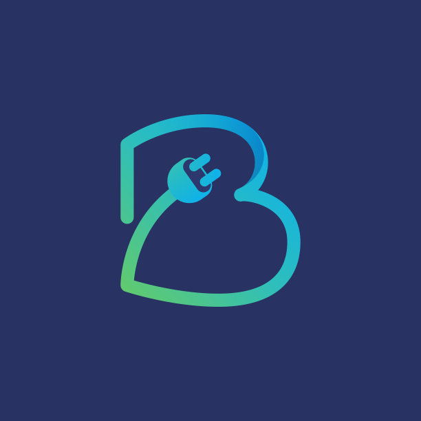 字母B插头电缆logo图片下载