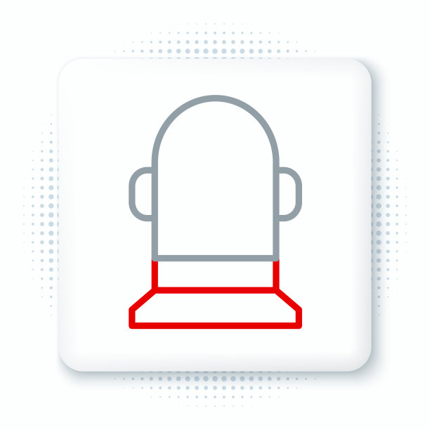 线浮标图标孤立在白色背景上图片下载