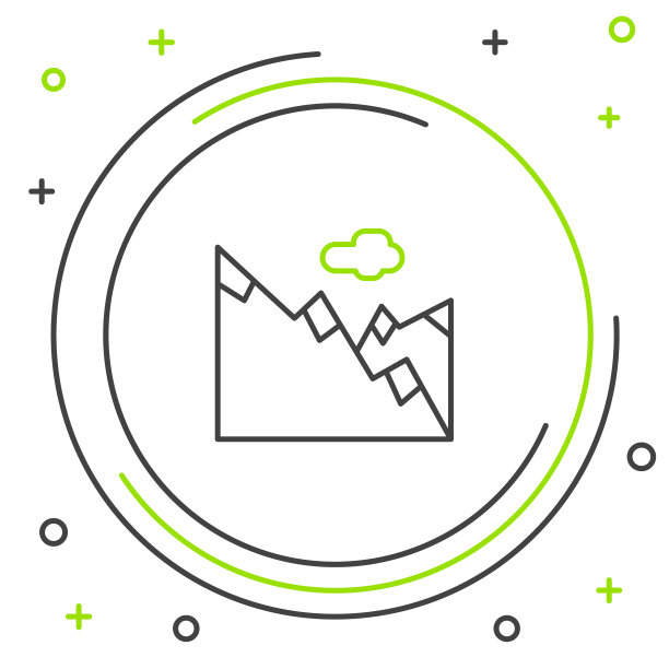 线山图标孤立的白色背景图片下载