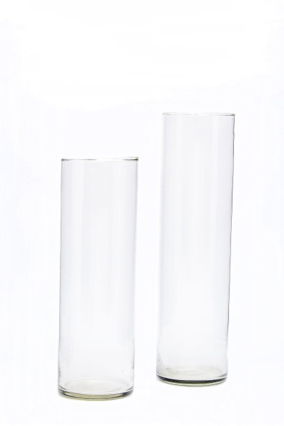 玻璃花瓶，孤立在白色上图片下载