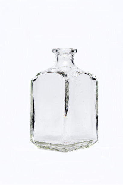 玻璃花瓶，孤立在白色上图片下载
