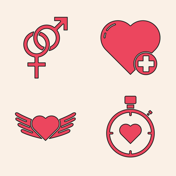 秒表中设心性心图片下载