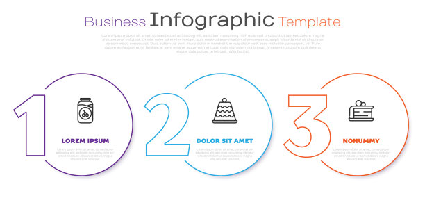 Set line樱桃果酱罐蛋糕和块蛋糕图片下载