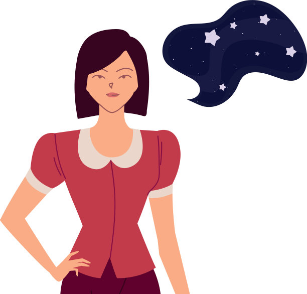 女商人与夜泡的卡通图片下载