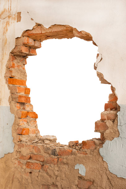 洞砖墙图片下载