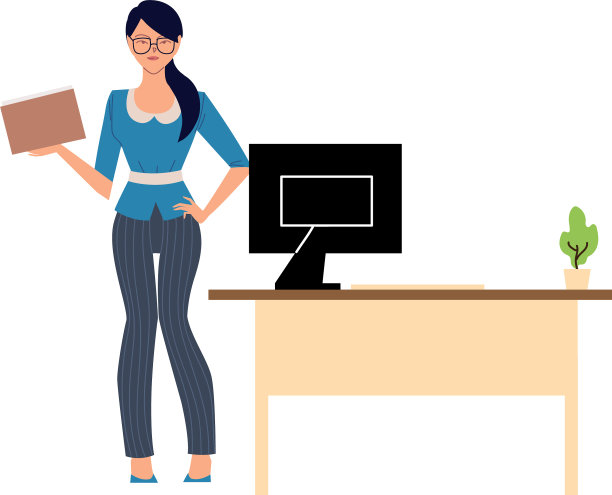 商业女性卡通文件和电脑上图片下载