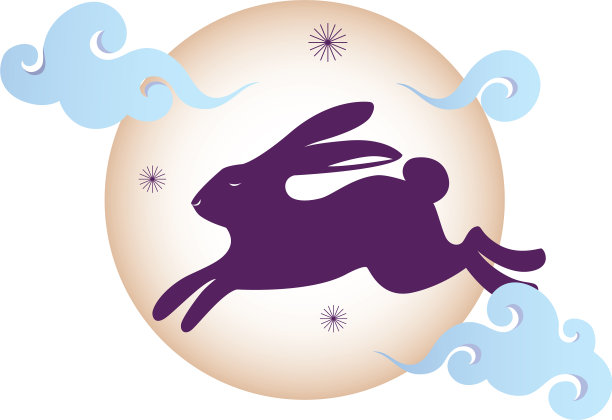 兔月与云中秋收获图片下载