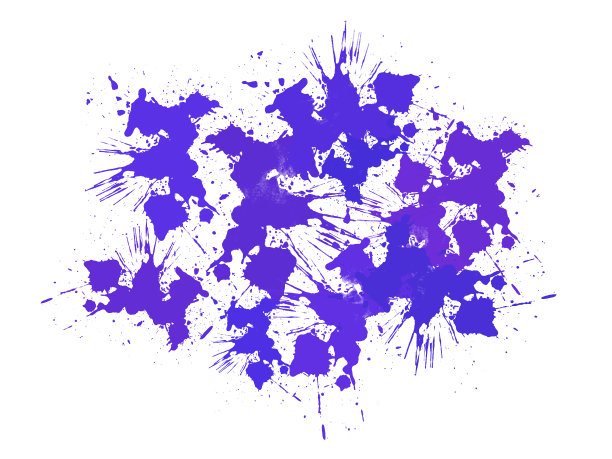 抽象的蓝色和紫色水彩飞溅背景。图片下载