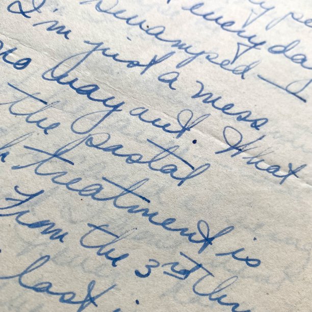 1945年手写情书图片下载