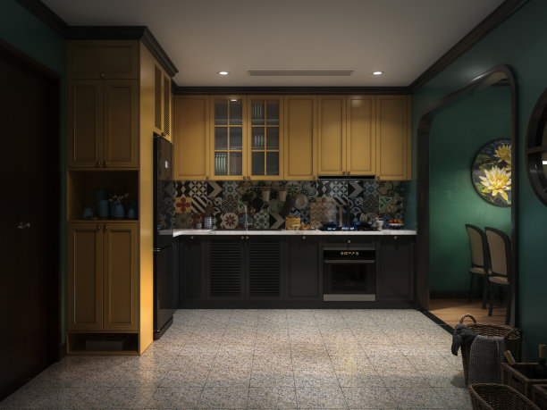 小公寓的厨房图片下载