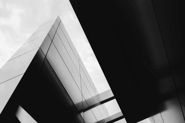 现代金融建筑采用几何线条。成功建筑的概念。图片下载