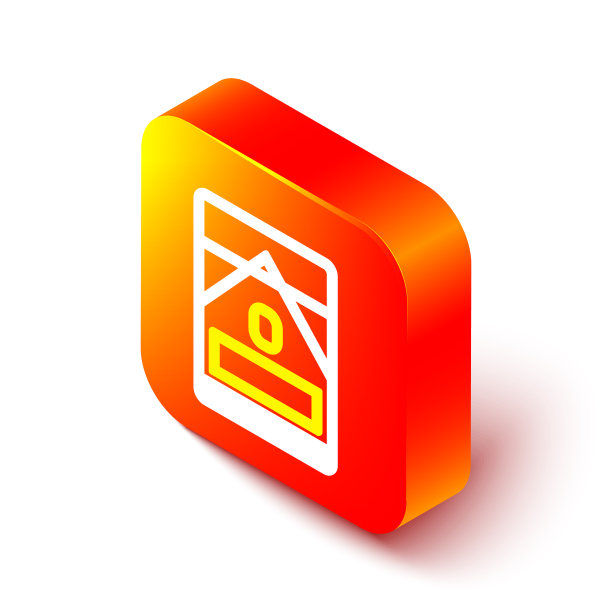 等距线香烟包装盒图标孤立图片下载