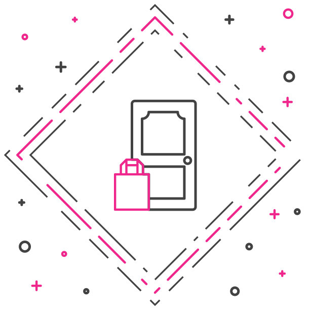 在线订购和快餐外卖图标图片下载