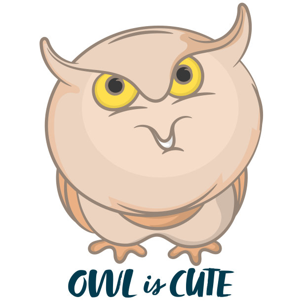 猫头鹰是可爱的图片下载