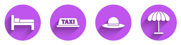 出租车车顶设床雅女帽和太阳图片下载