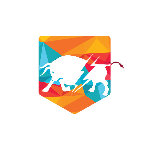 牛与雷标志设计图片下载