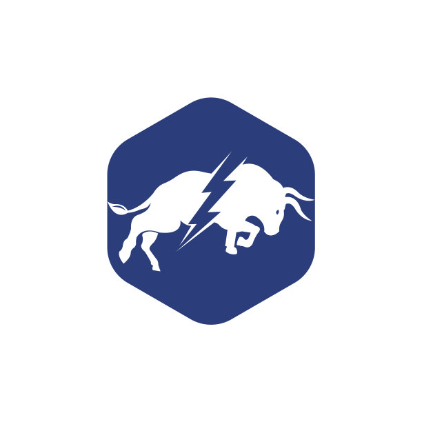 牛与雷标志设计图片下载