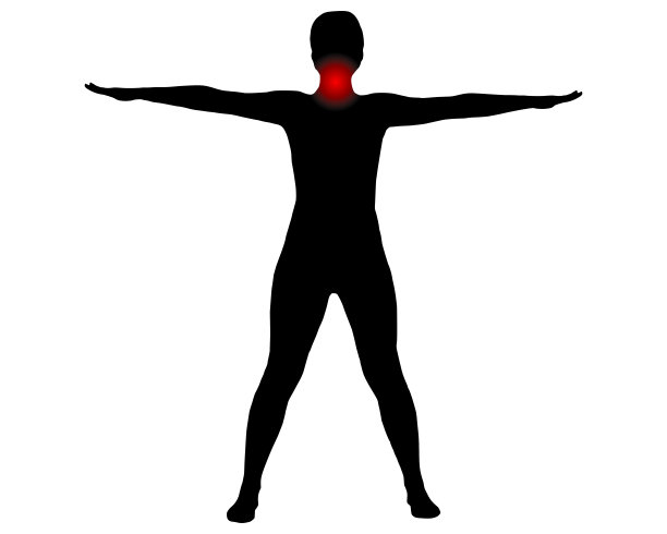 喉咙痛的女人的正面照片图片下载