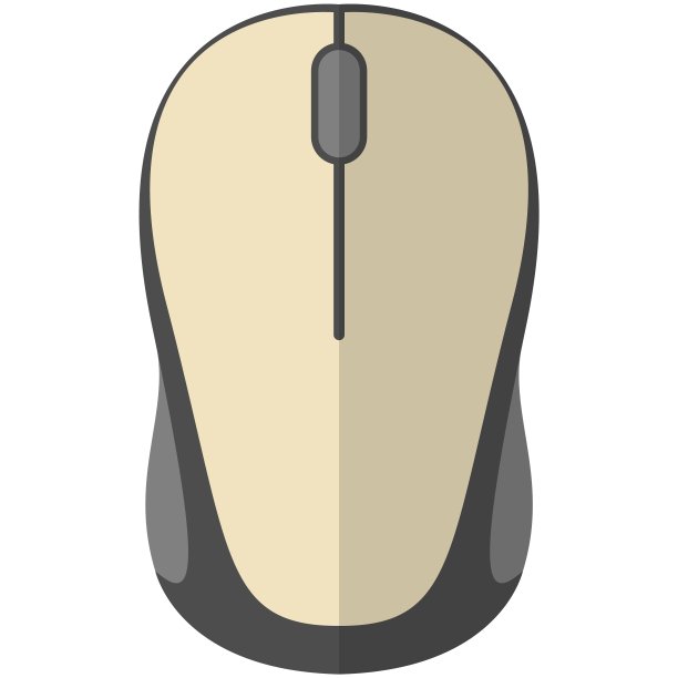 计算机鼠标矢量隔离在白色背景图片下载