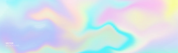 渐变颜色背景，抽象网格混合。矢量柔和明亮的彩色图案与全息彩虹图片下载