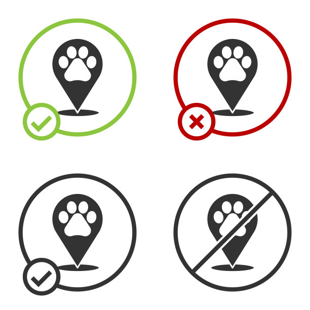 黑色地图指针与兽药图片下载