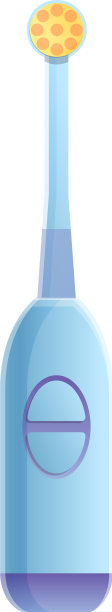 卡通风格的嘴型电动牙刷图片下载
