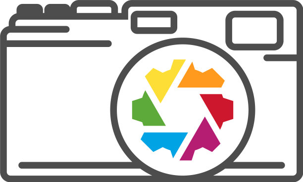 相机齿轮标志设计相机模板图片下载