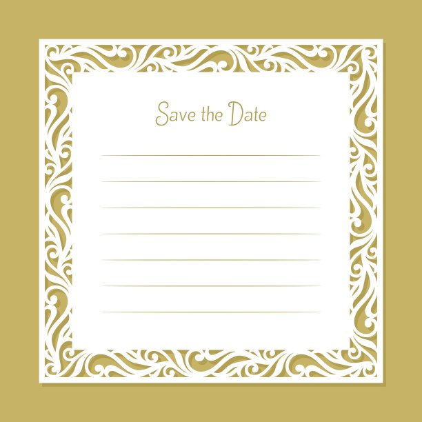 有镂空花边的卡片。图片下载